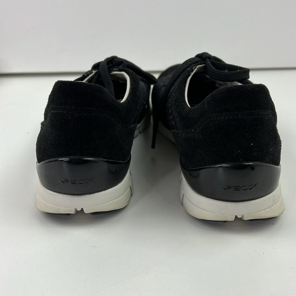 Geox Women's Black lace up sneakers size 40 - Picture 5 of 10